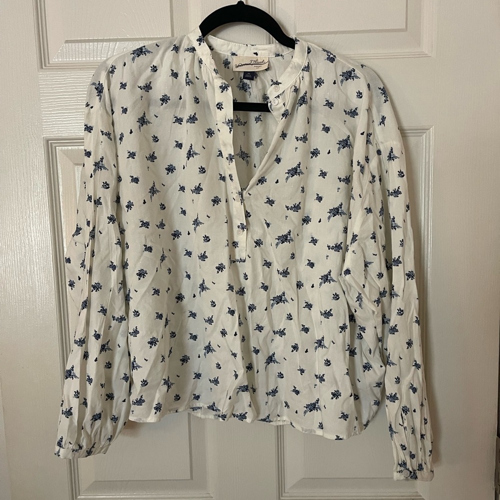 Universal Thread Floral Peasant Blouse NWOT